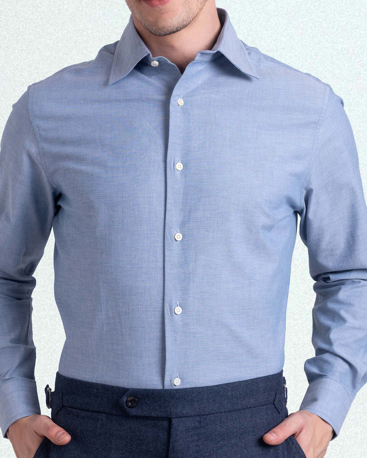 Persian Blue Oxford Shirt - 1