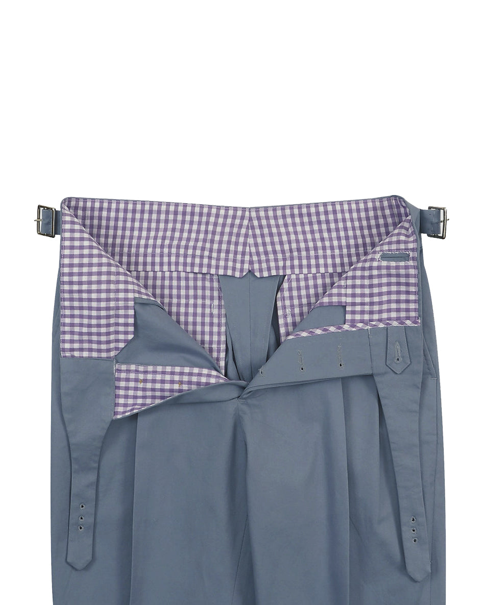 Gurkha Pant in Soft Blue Grey Stretch Twill Pants - 3
