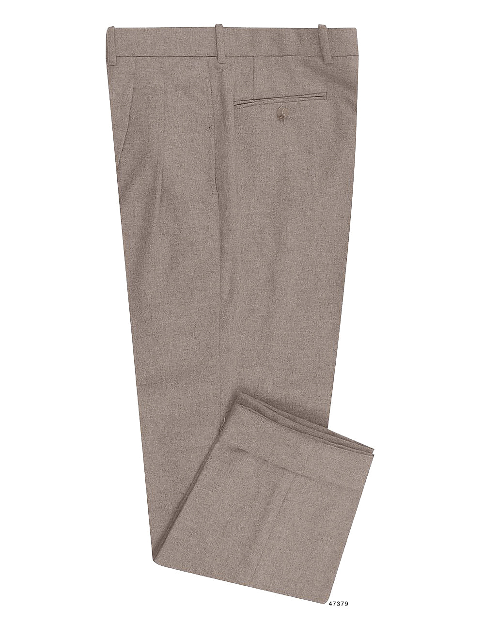 Minnis Flannel: Light Fawn Twill Pants - 1