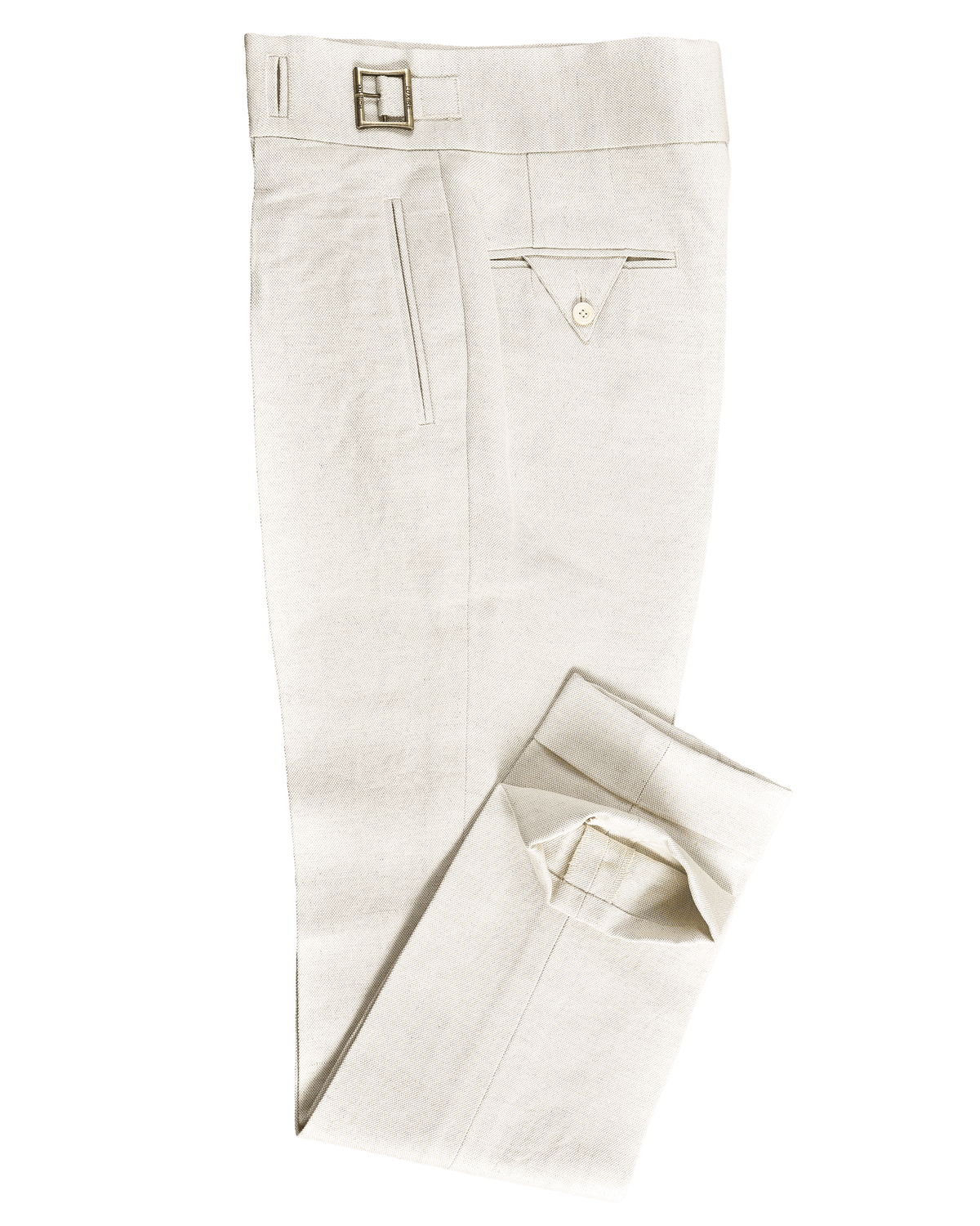 Gurkha Pants Linen Vintage Cream Birdseye - 4