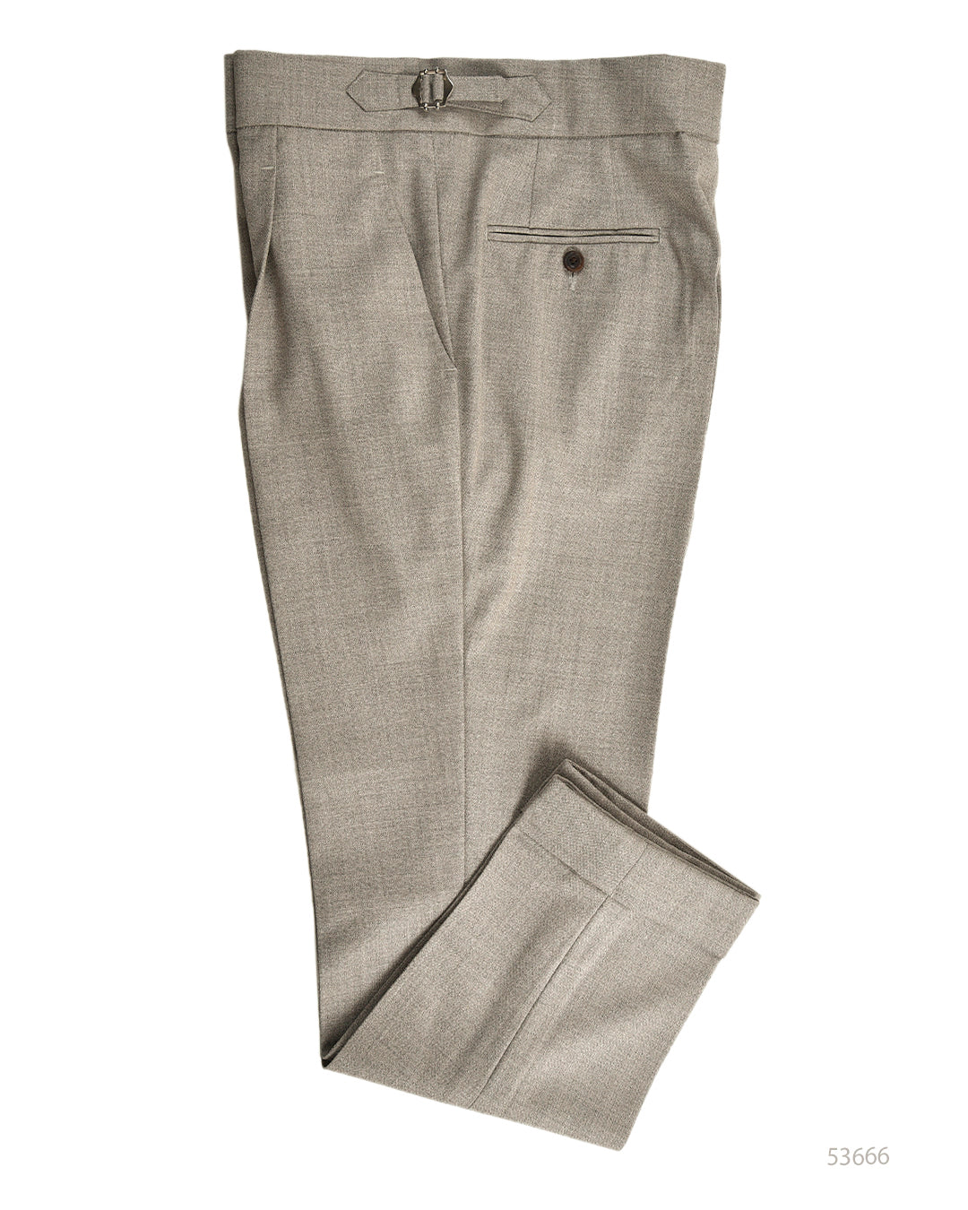 VBC - 4 Ply Tropical Wool: Grey Ecru Melange Pant