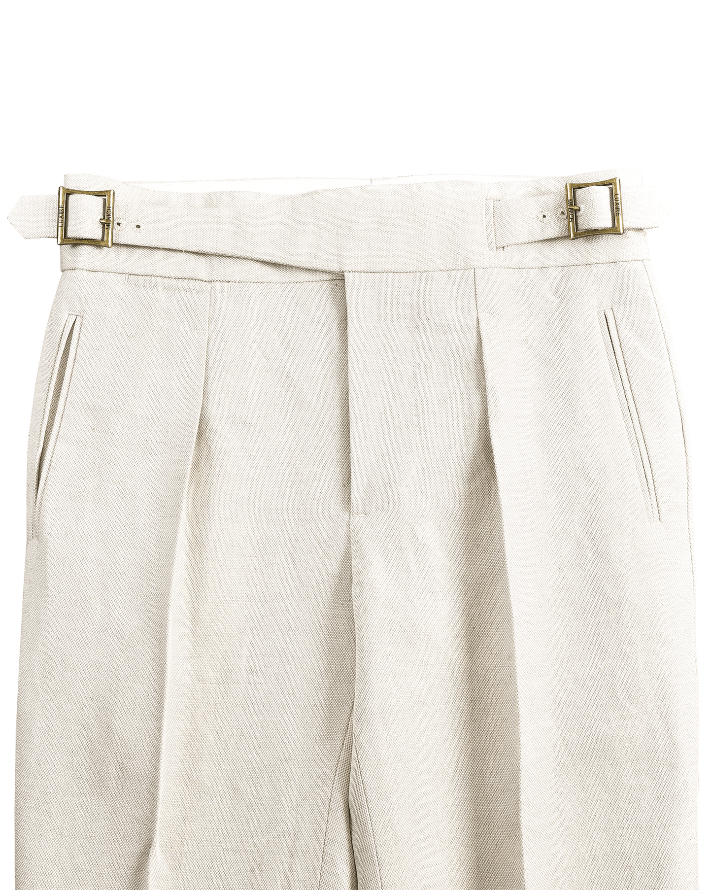 Gurkha Pants Linen Vintage Cream Birdseye