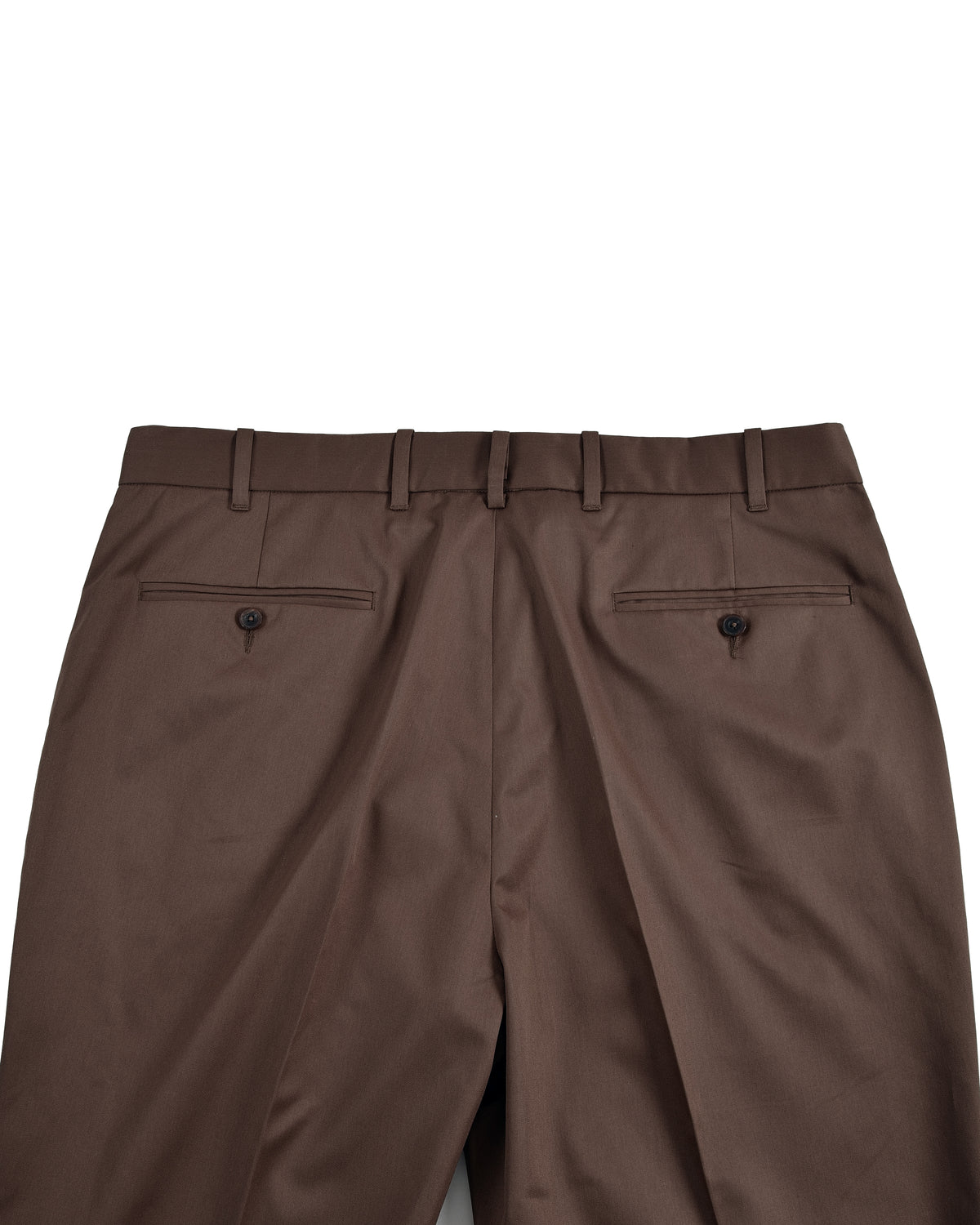 Coffee Cotton Twill Pant - 6