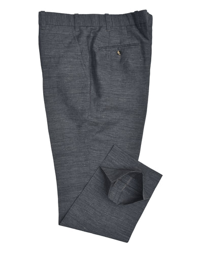 Solbiati Ash Grey Linen Dress Pant