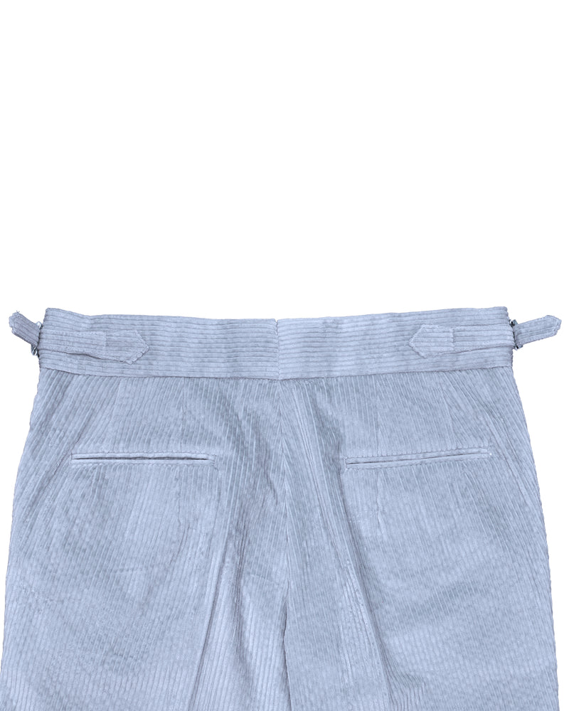 Modrone Corduroy Seersucker Bluish-Gray -8 Wale