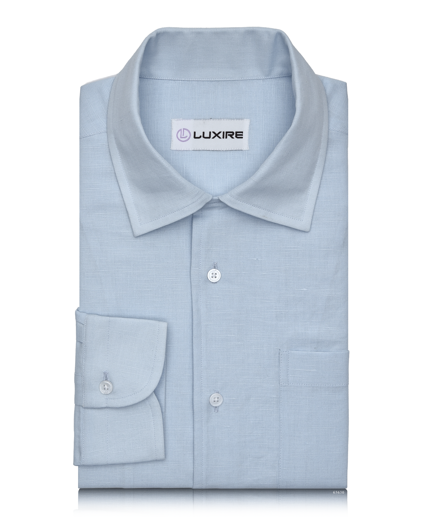 Powder Blue Linen Shirt