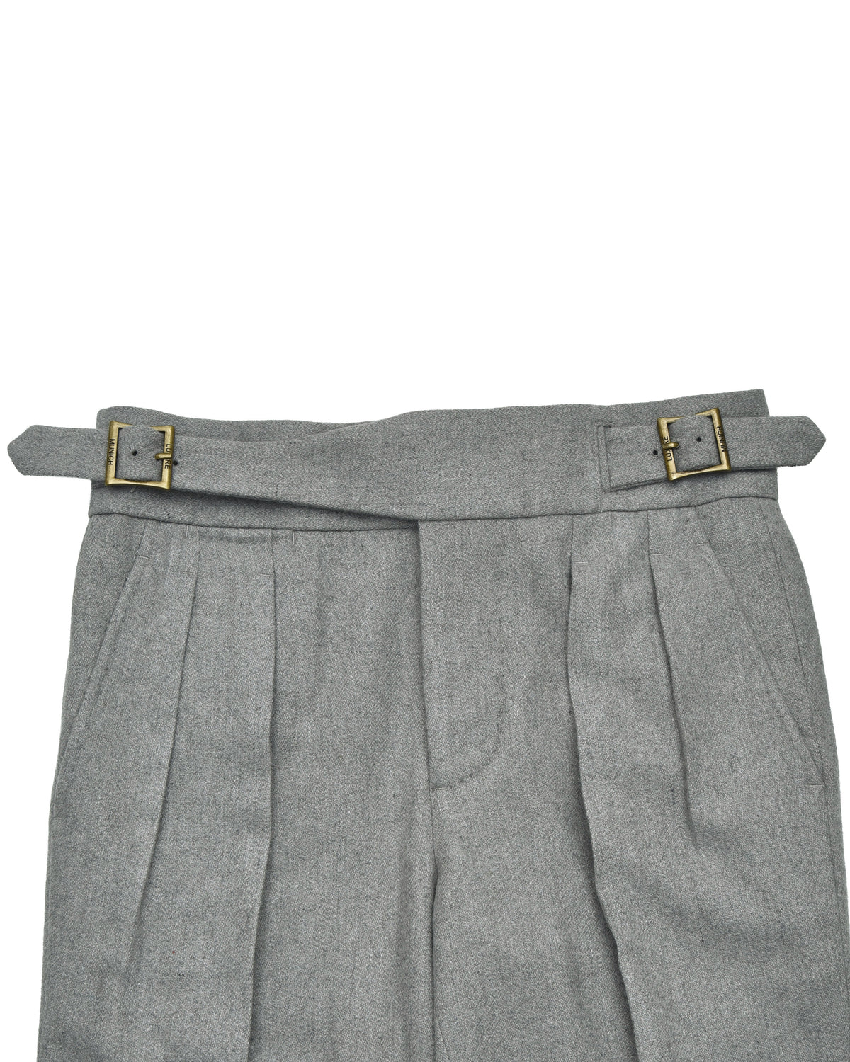 Gurkha Pant in Grey Wool Flannel - 3