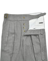 Gurkha Pant in Grey Wool Flannel