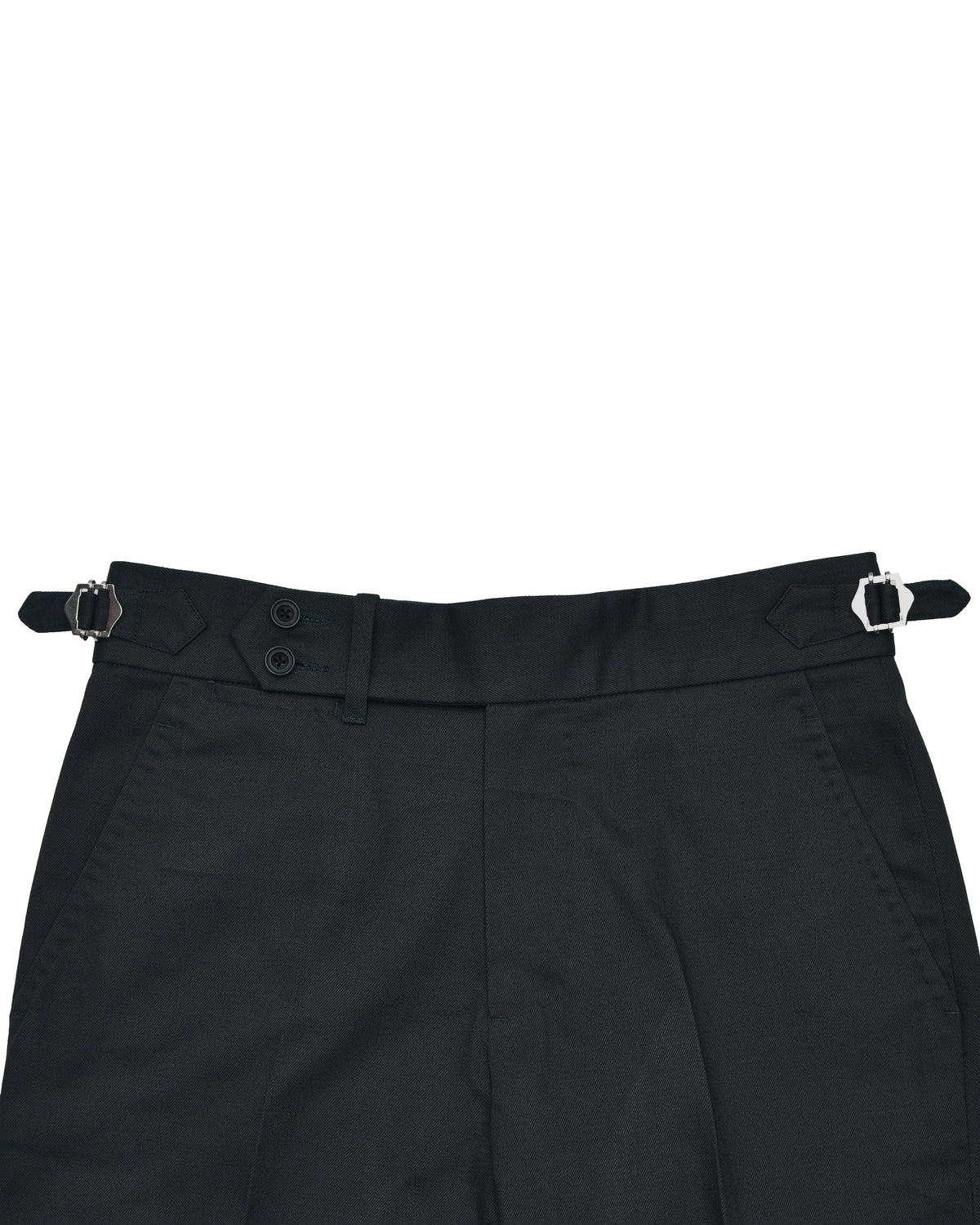 Dark Charcoal Grey Twill Pant - 3