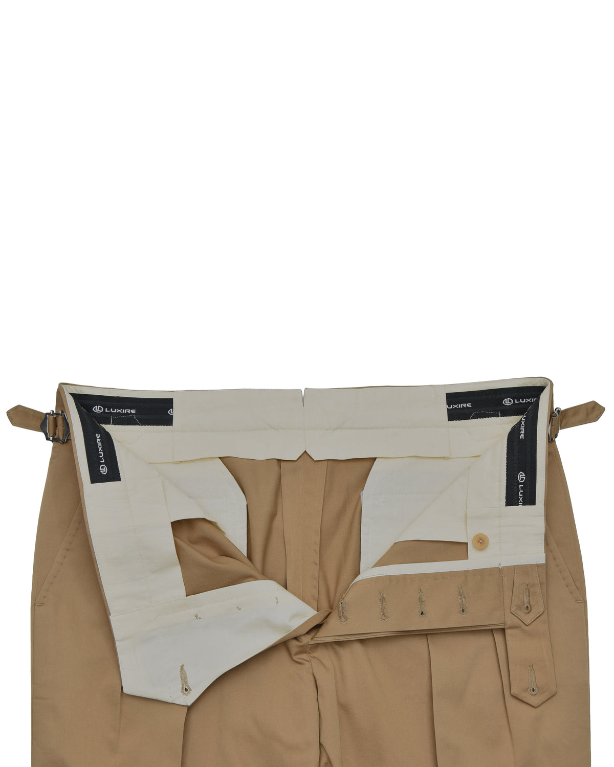 Pleated Military Khaki Dress Pant - 5
