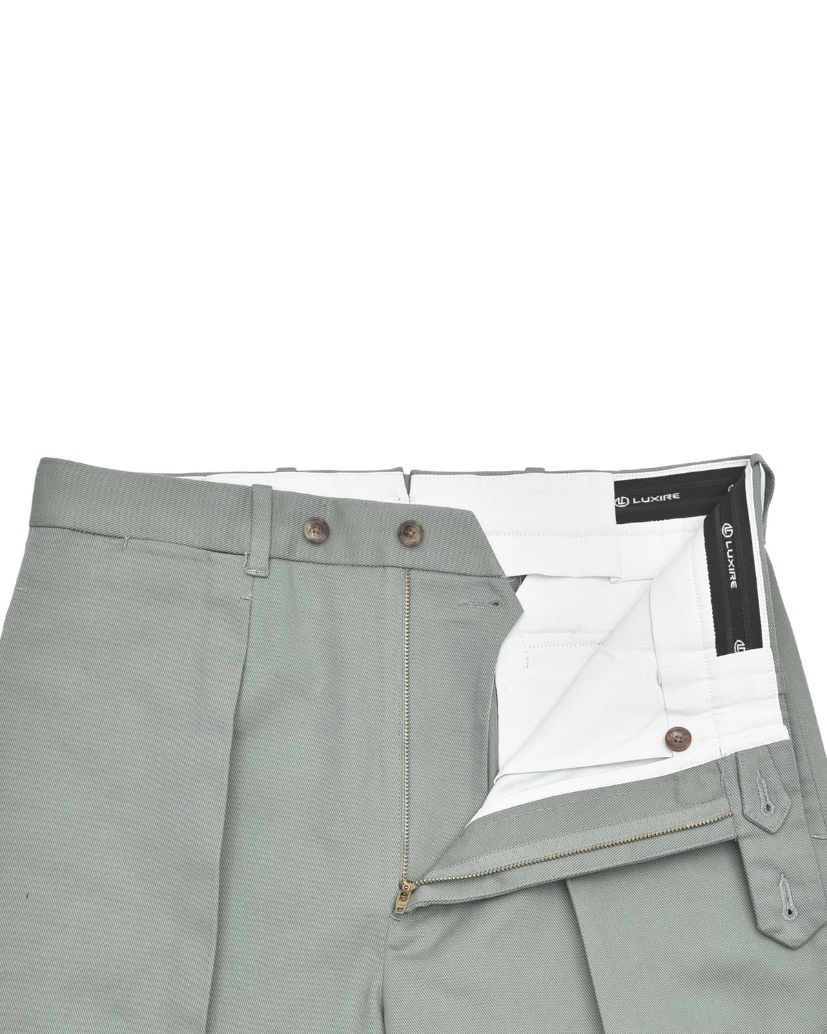 Laurel Green Twill Pants - 4