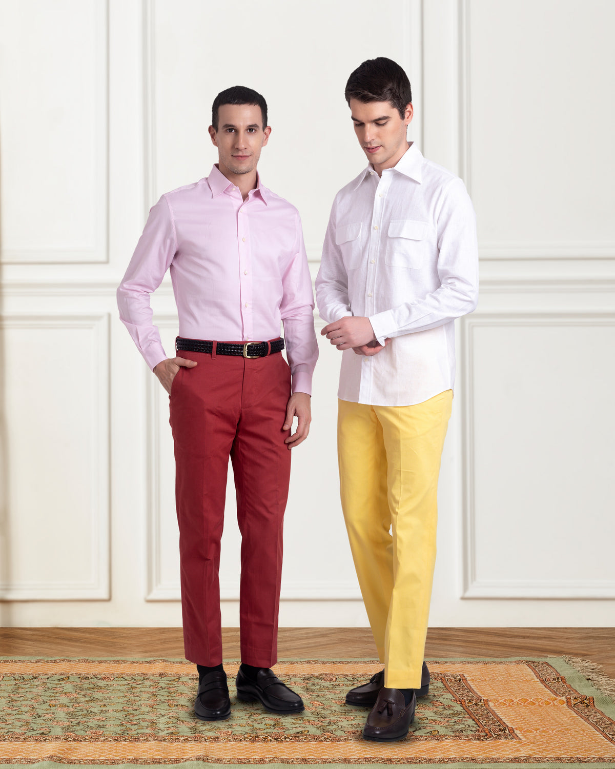 Pale Pink Twill Shirt - 7