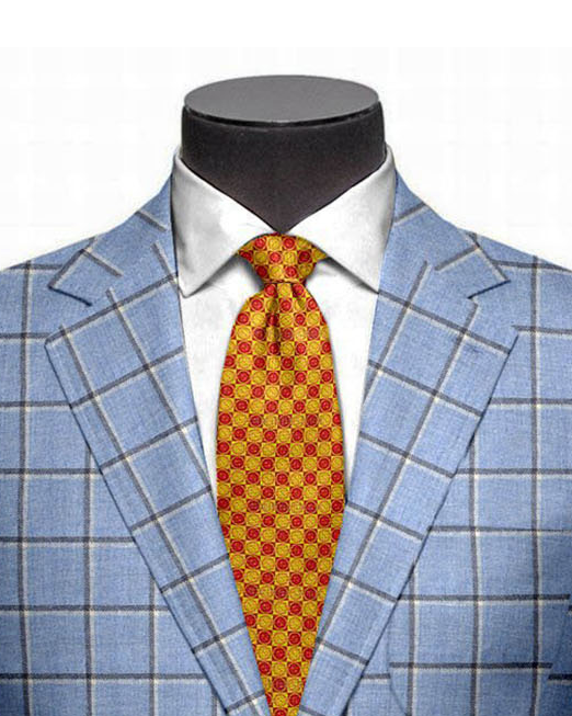Dugdale Tweed: Blue Windowpane Jacket - 2