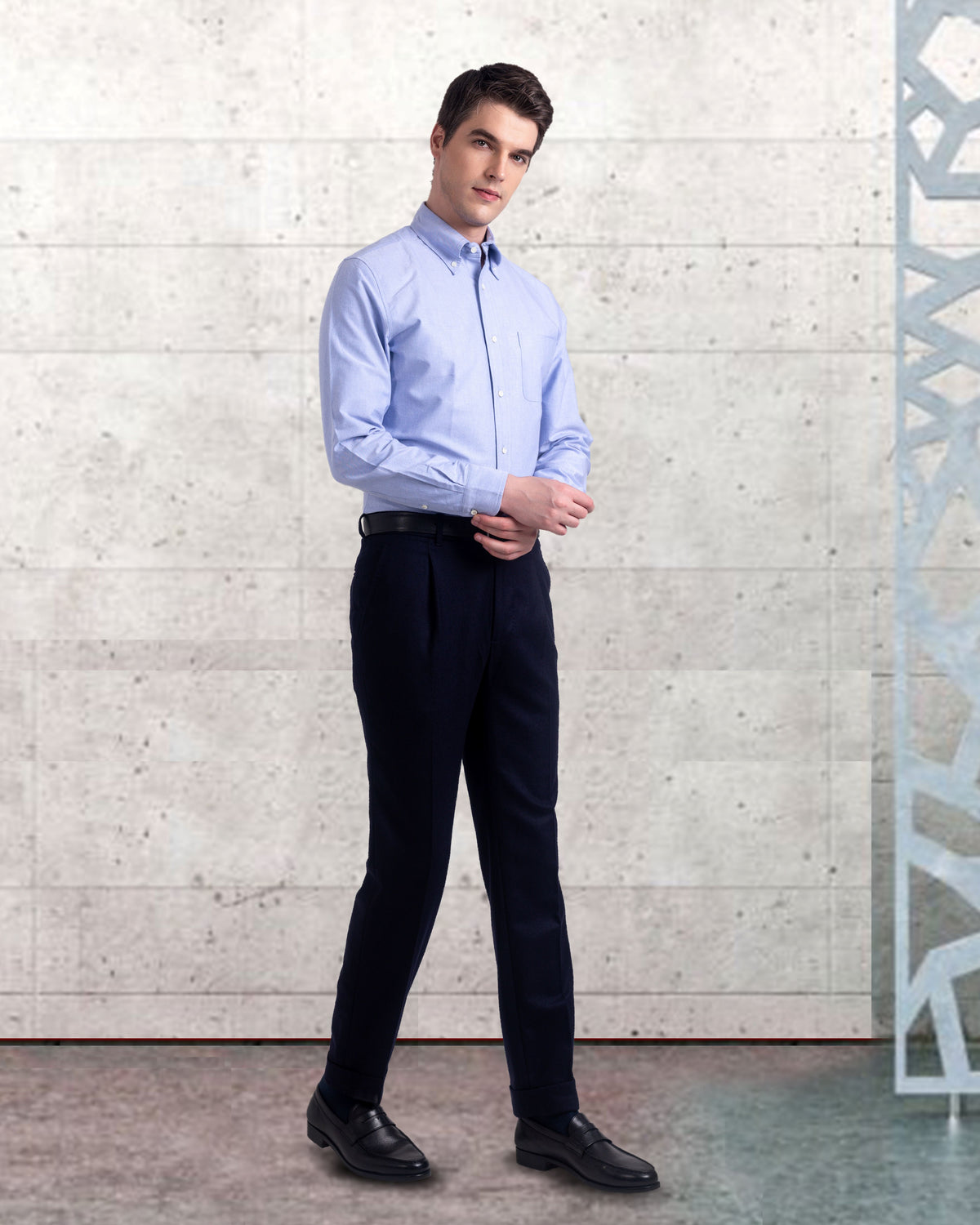 Classic Blue Oxford Shirt - 4