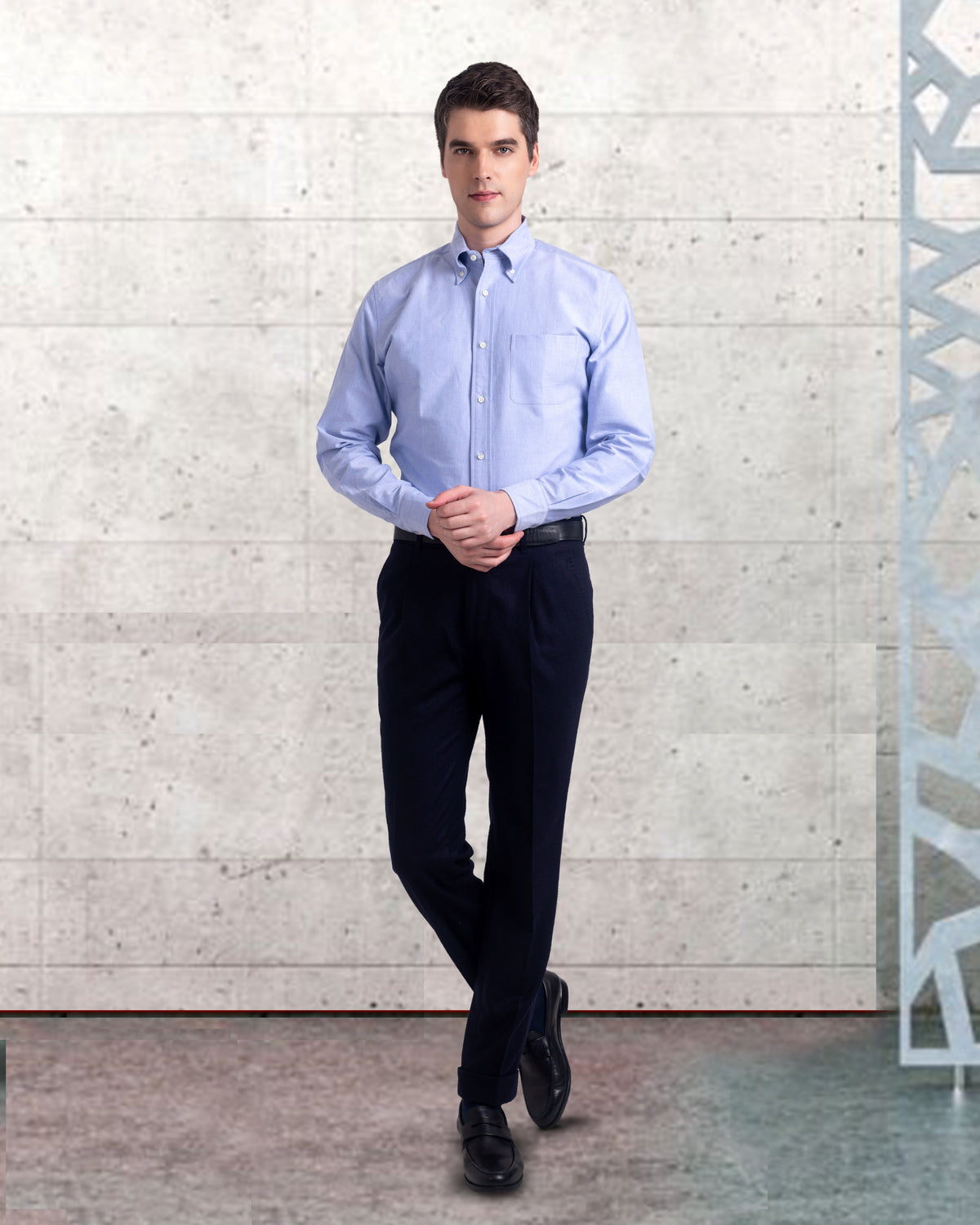 Classic Blue Oxford Shirt - 3