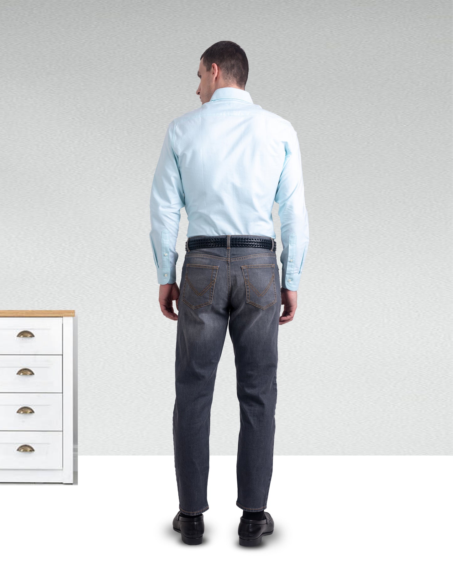 EZS Classic Pale Blue Oxford Shirt