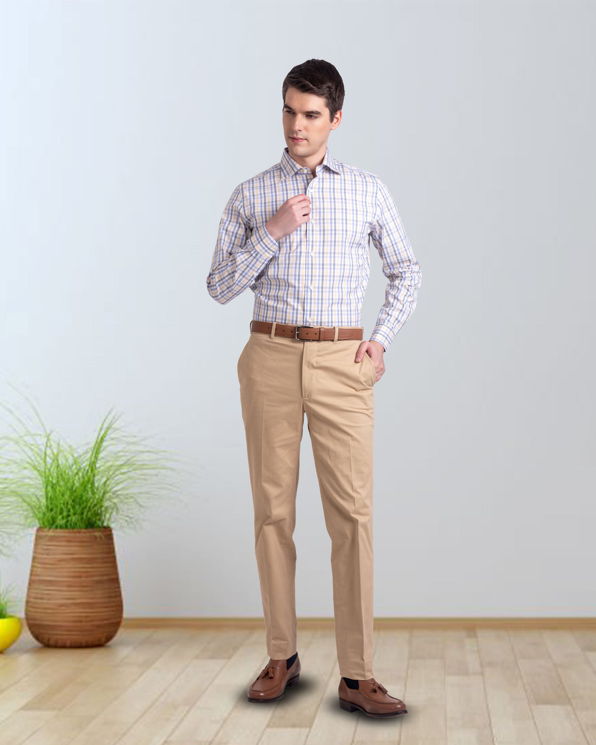Country Blue Yellow Tatersall Shirt - 5