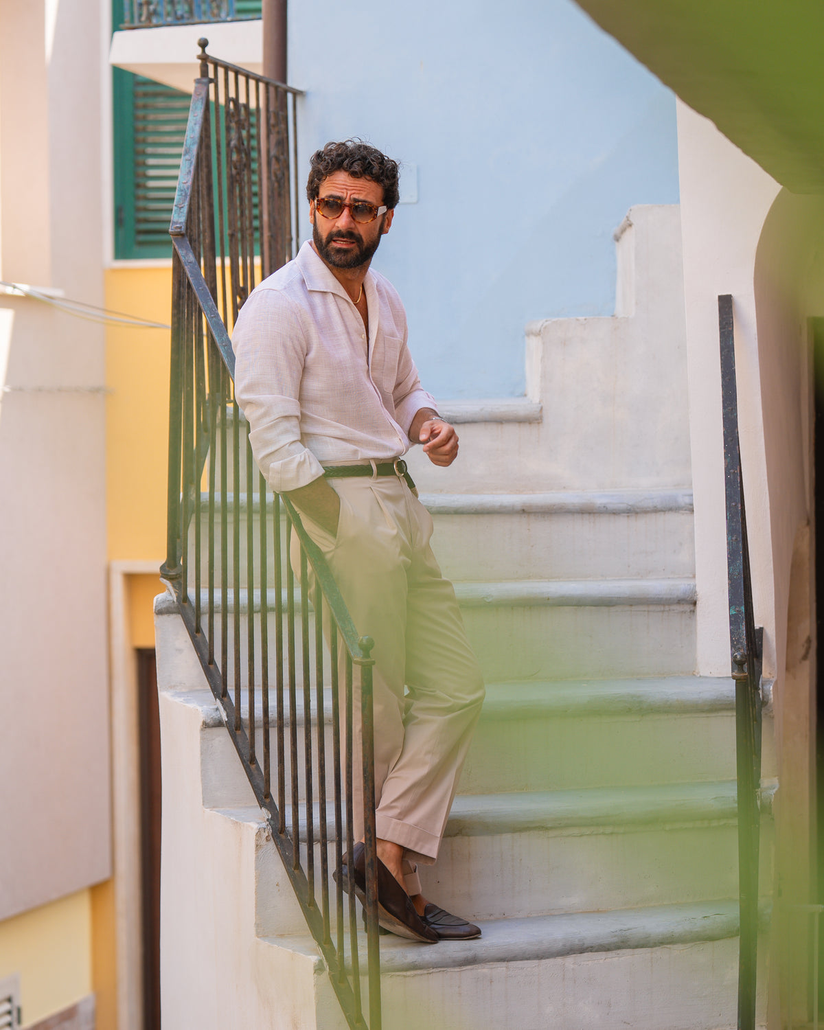 Pleated Pastel Pink Dress Pant - 5