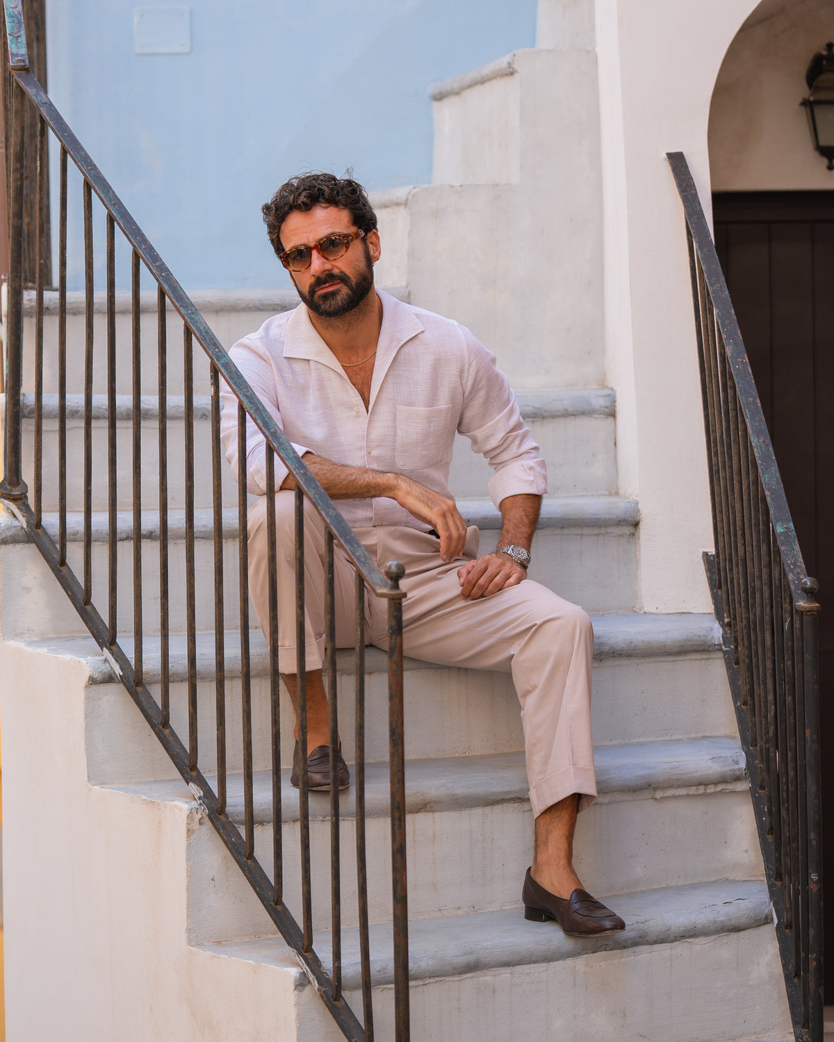 Pleated Pastel Pink Dress Pant - 8