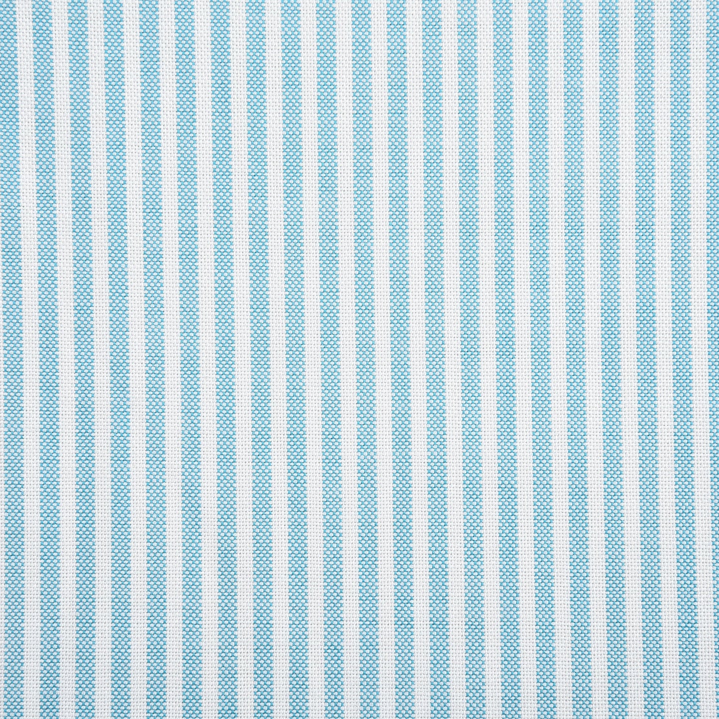 Ferozi Blue on White University Stripes Wrinkle Resistant Oxford Shirt