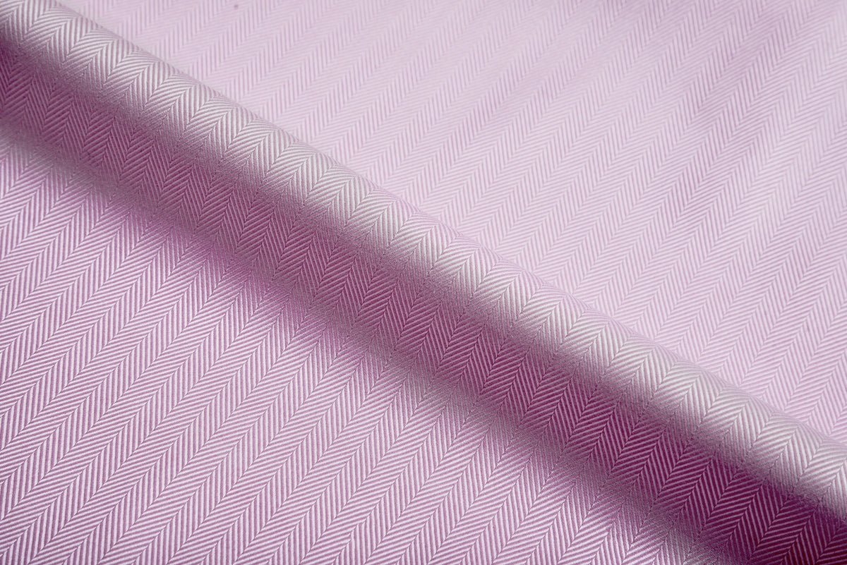 Pink Herringbone Shirt - 4