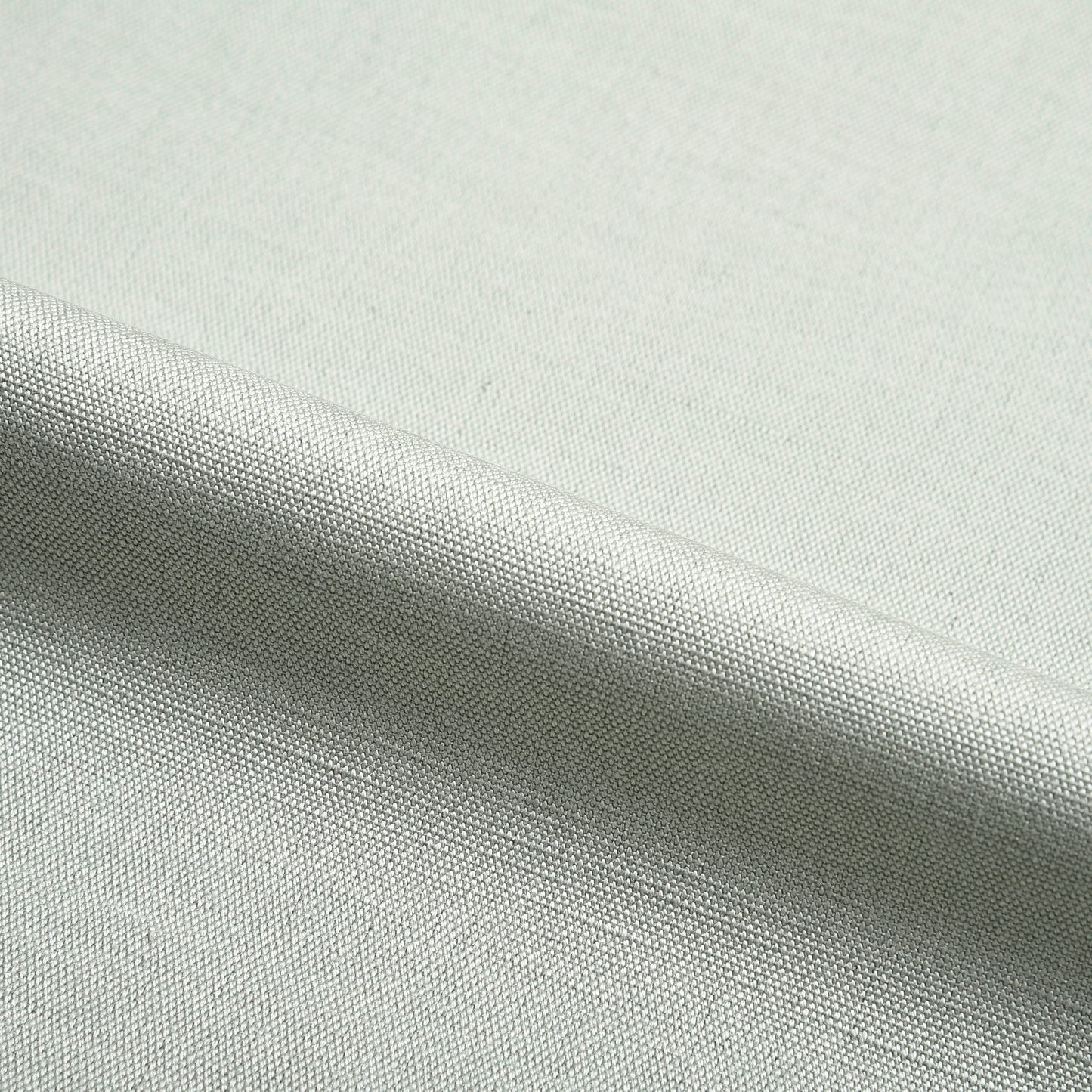 Pleated Pale Green Cotton Canvas Linen