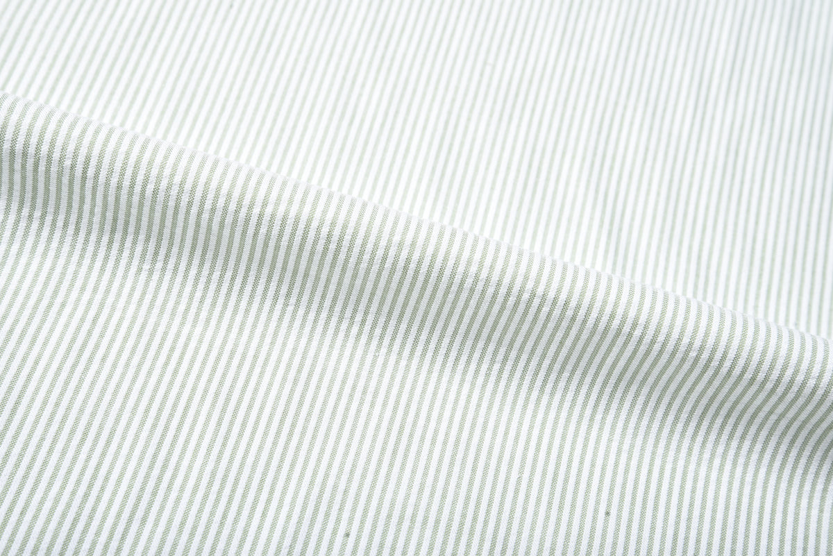 Light Green  Dress Stripes Seersucker - 1