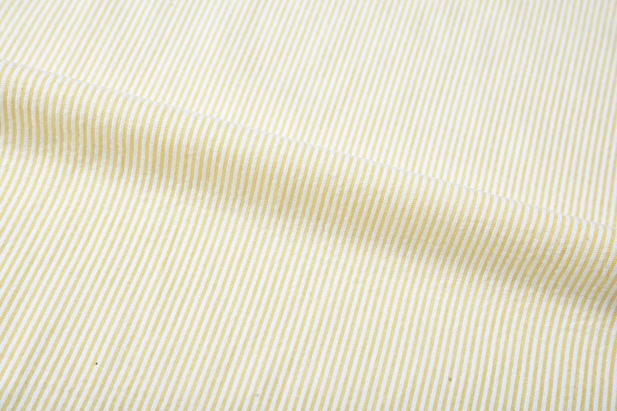 Yellow Dress Stripes  Seersucker - 1