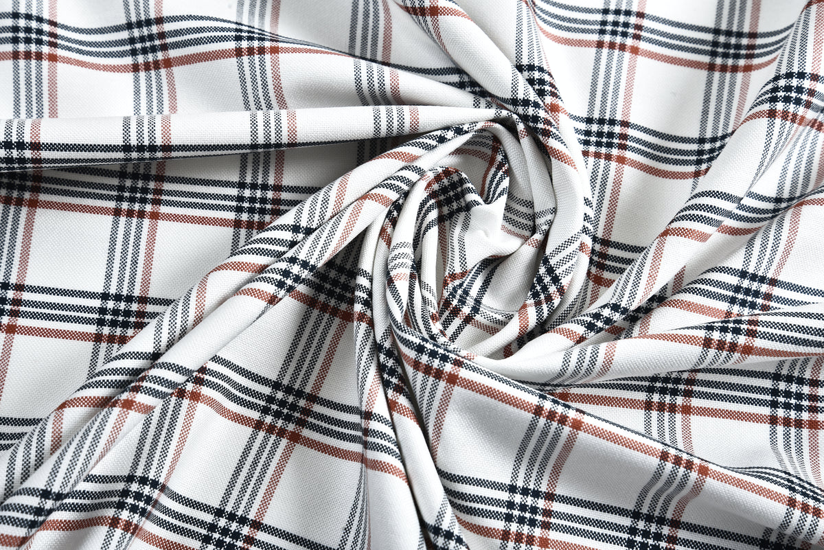 Red Navy Tattersall Checks Shirt - 5