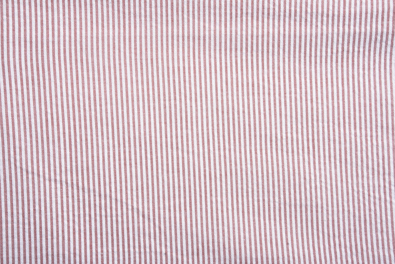 Burnt Orange Dress Stripes Seersucker