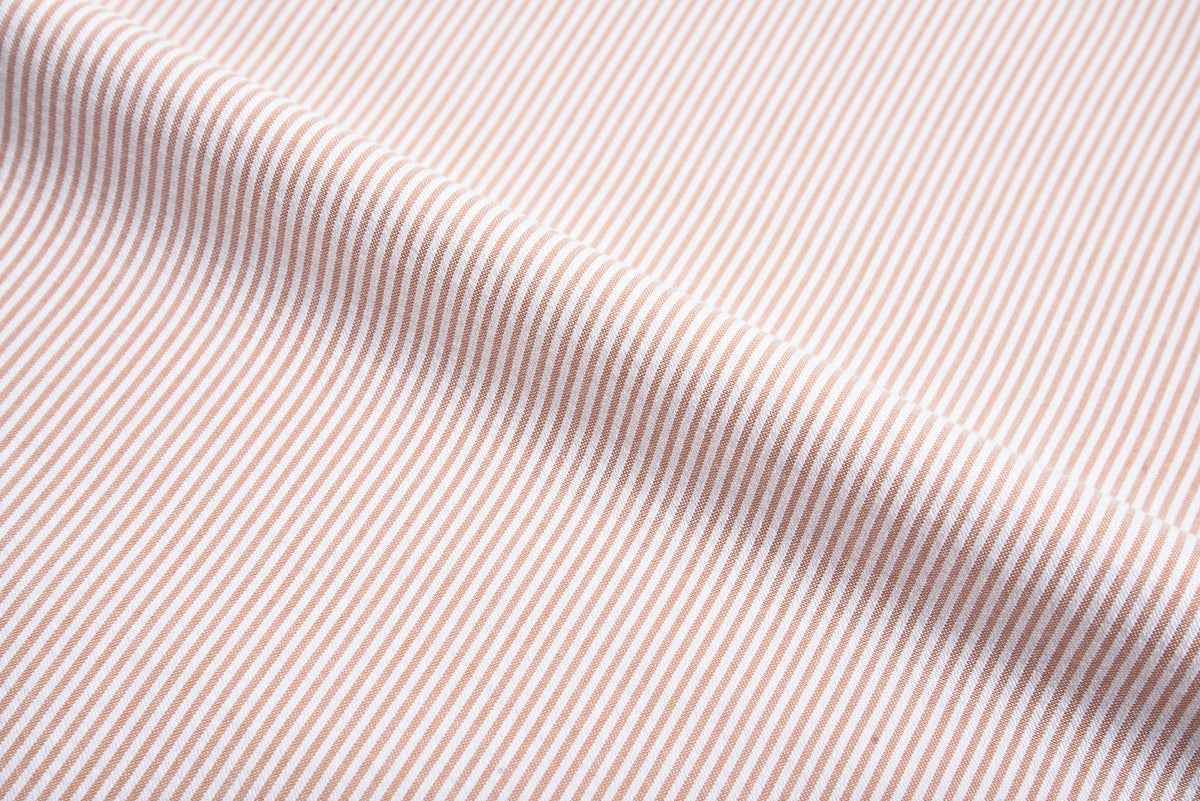 Orange Dress Stripes Seersucker - 1