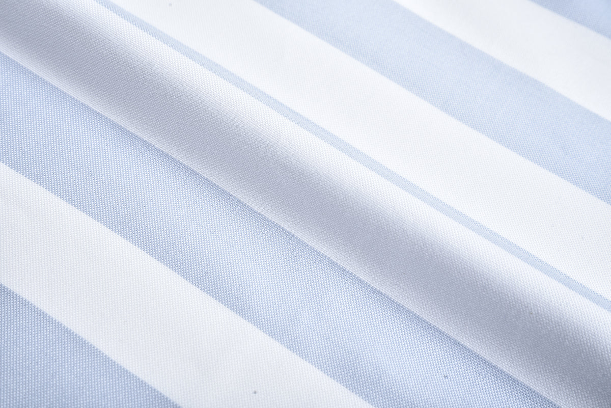 Blue White Horizontal Stripes - 4