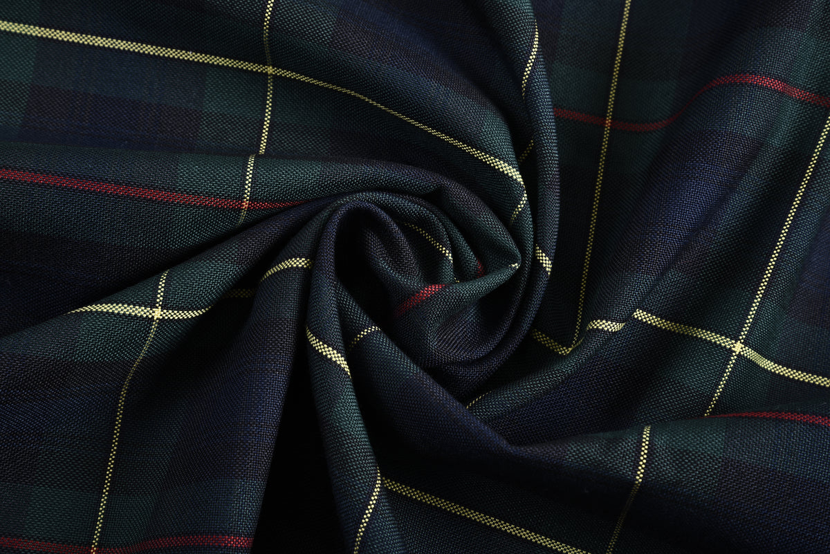Navy Green Red Bold Checks - 5