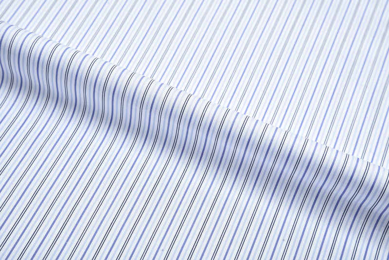 Alumo Light Blue Cornflower and Navy Stripes