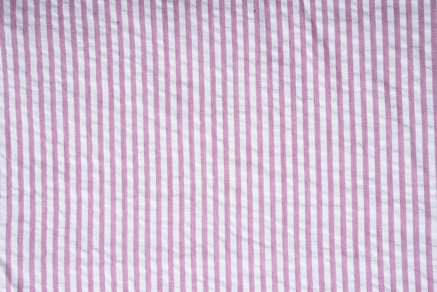 Pink on White Seersucker Candy Stripes