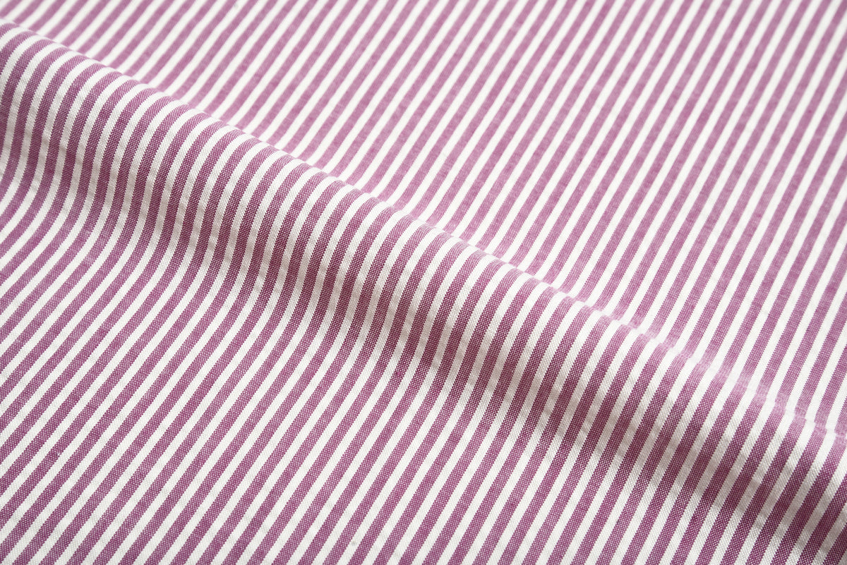Red Violet  Candy Stripes Seersucker - 1