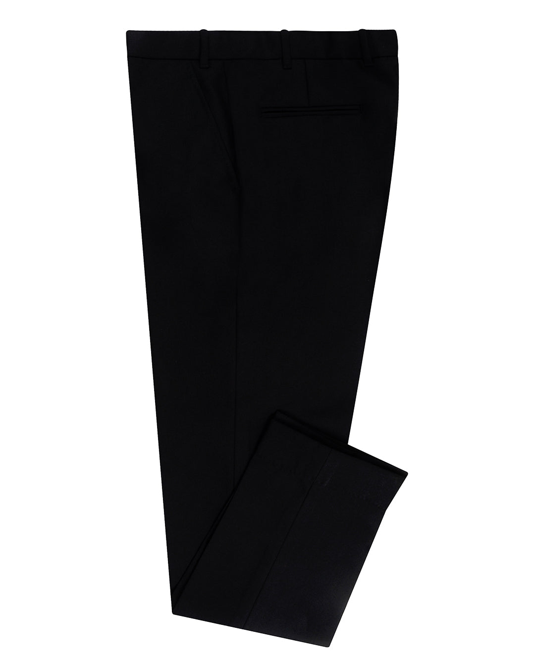 Dugdale Fine Worsted Pant- Black Plain - 1