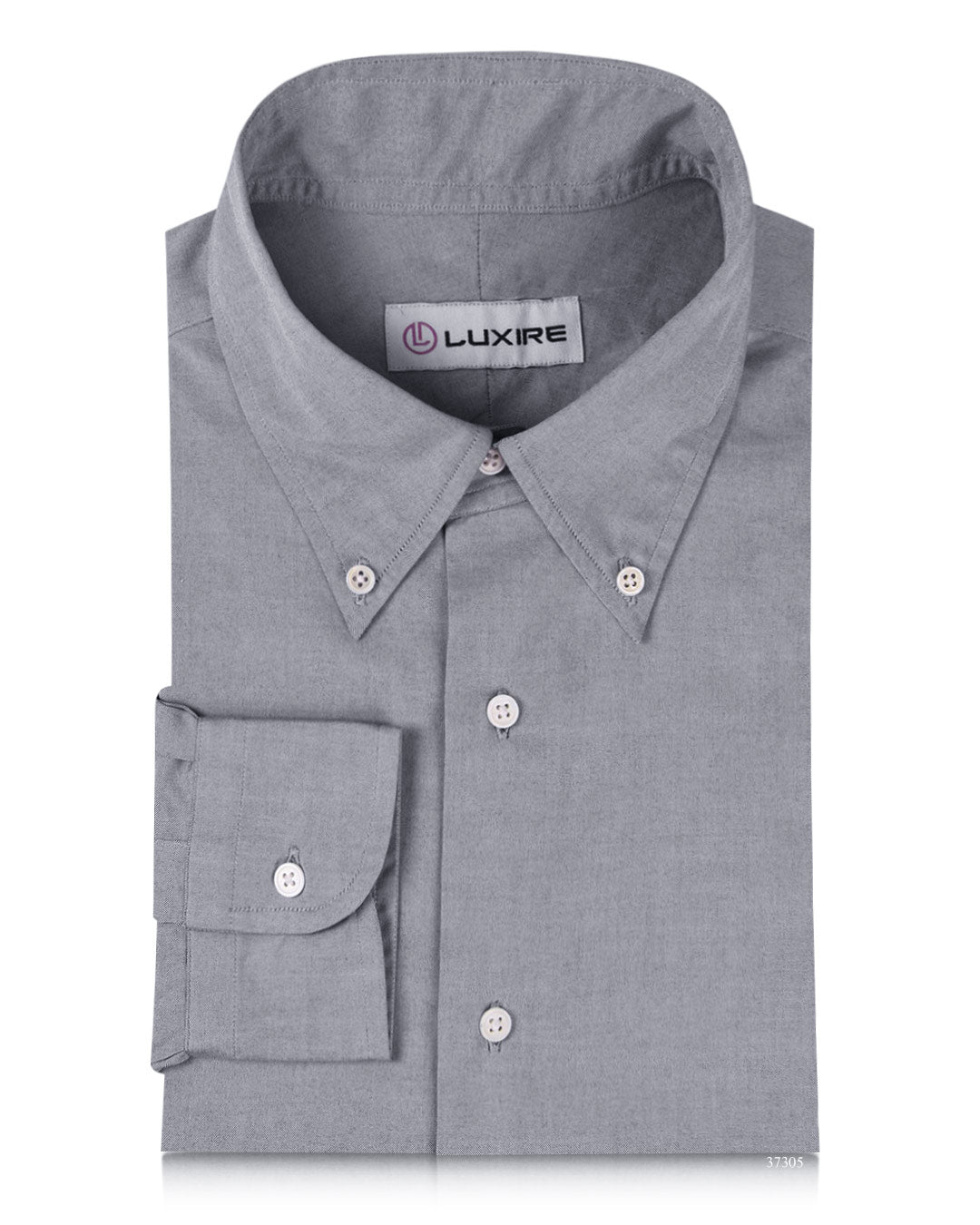 Grey Pinpoint Oxford Shirt