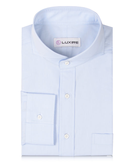 Light Blue Satin Dress Shirt