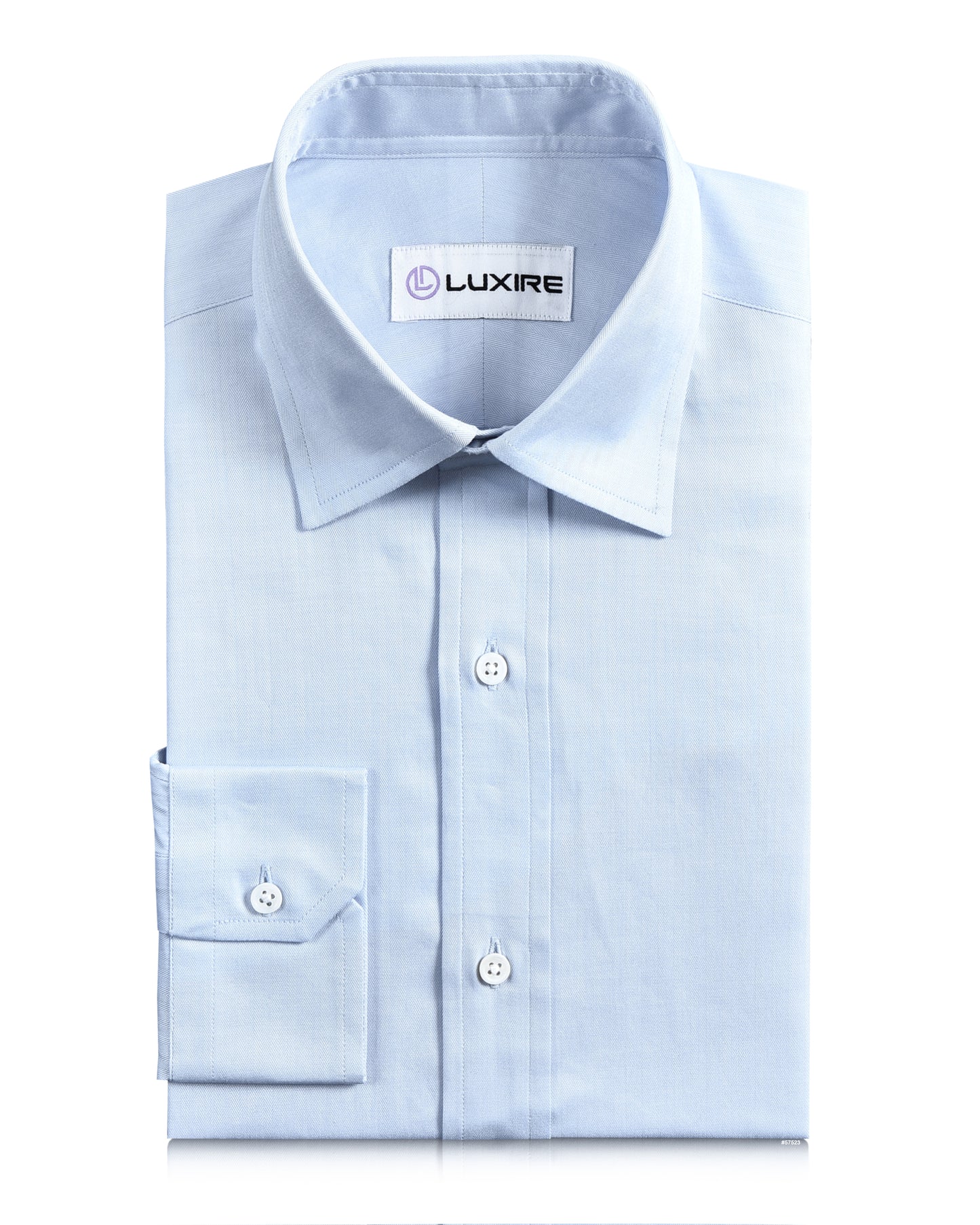 Brembana Light Blue Herringbone Shirt