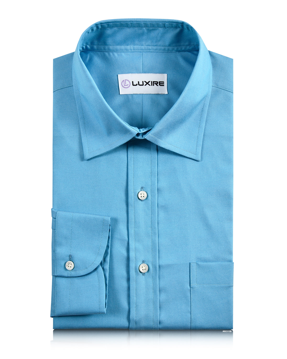 Aqua Blue Casual Oxford - 1