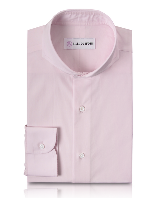 Pale Baby Pink Plain Light Poplin Shirt
