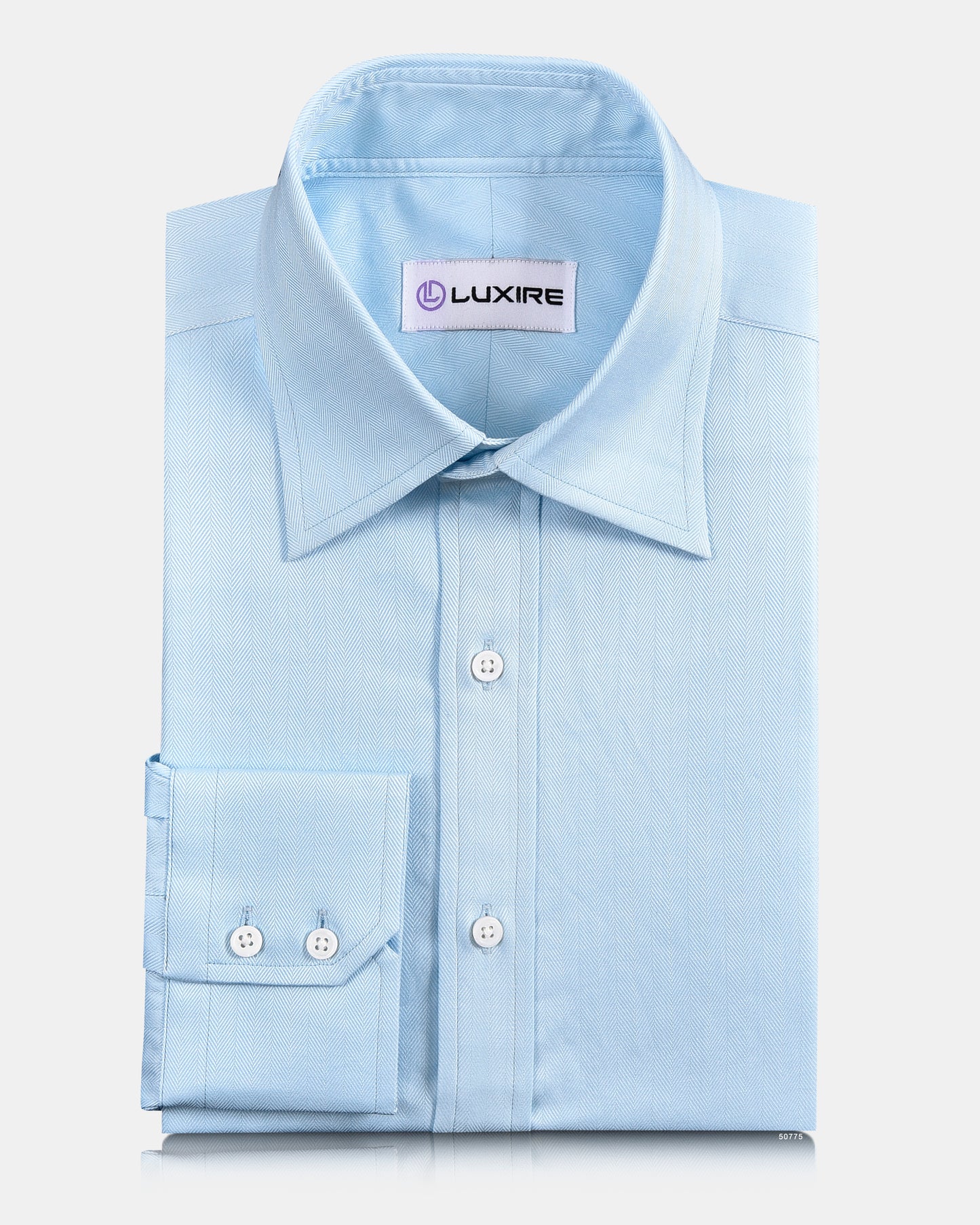 Turquoise Herringbone Shirt