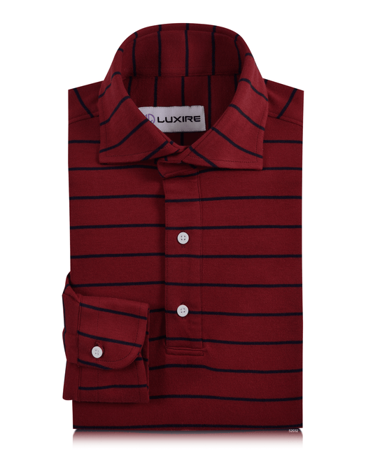 Maroon Navy Candy Wide Stripes T-shirt