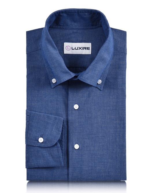 Blue End on End Dress Shirt