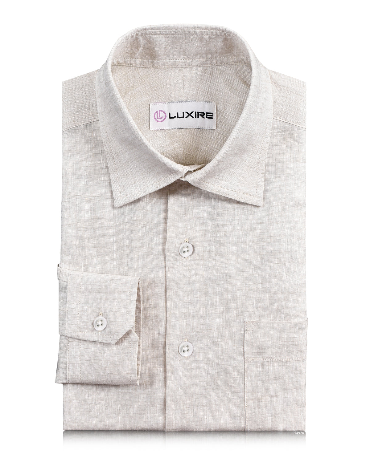 Ecru Textured Linen - 1