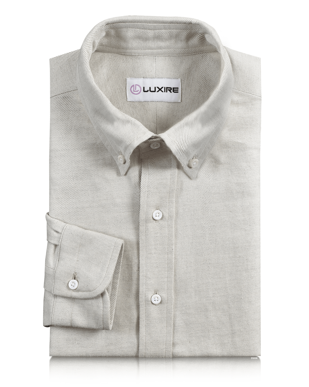 Linen Cotton: Cream Twill - 1