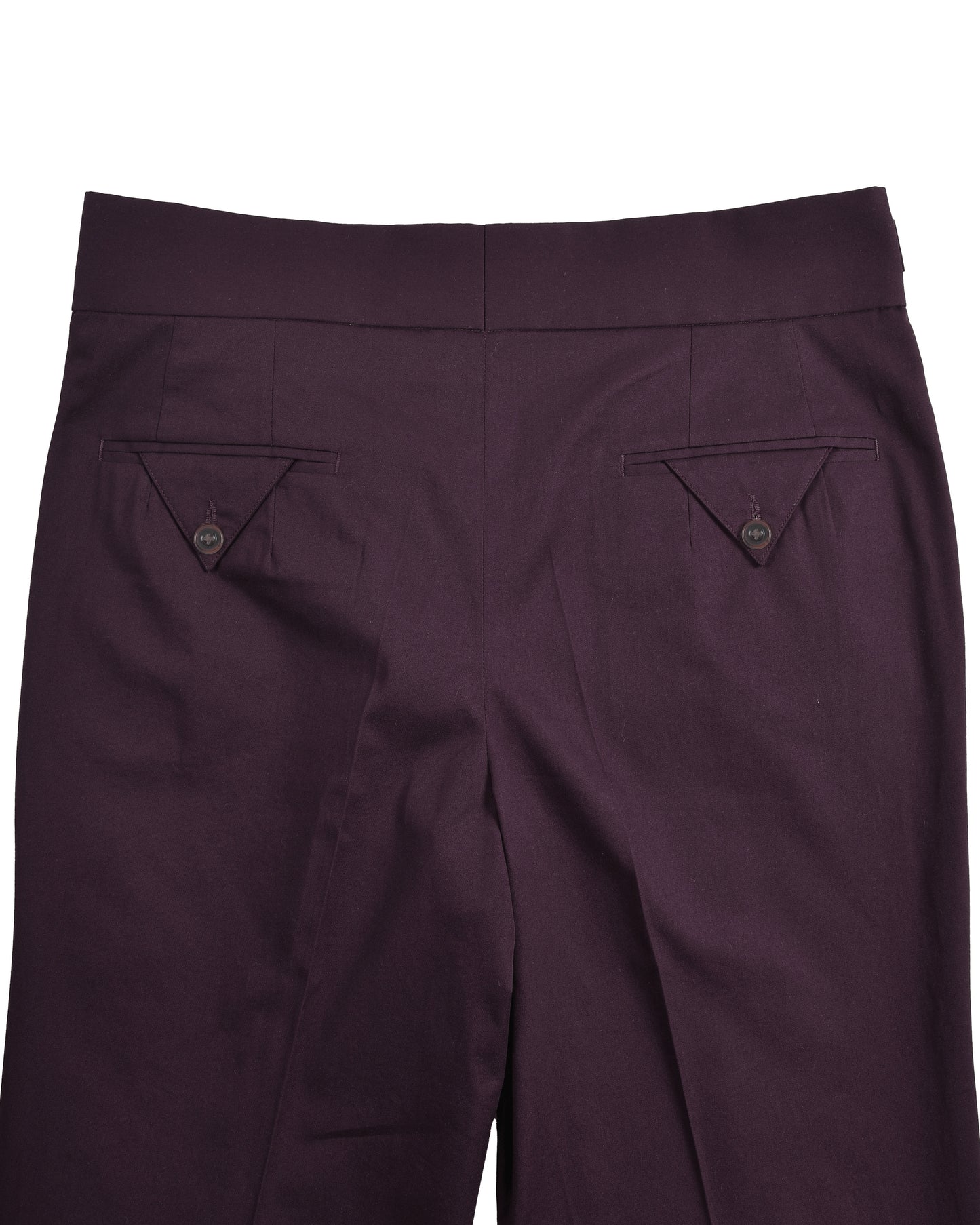 Gurkha Pants in Fresco Matt Wine Twill