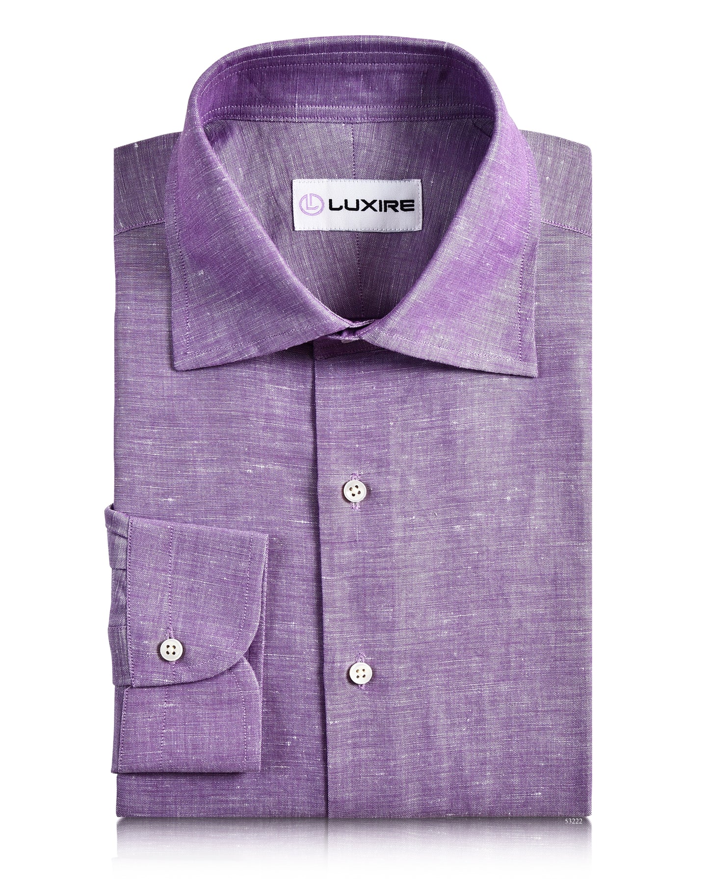 Cotton Linen: Plain Purple Chambray