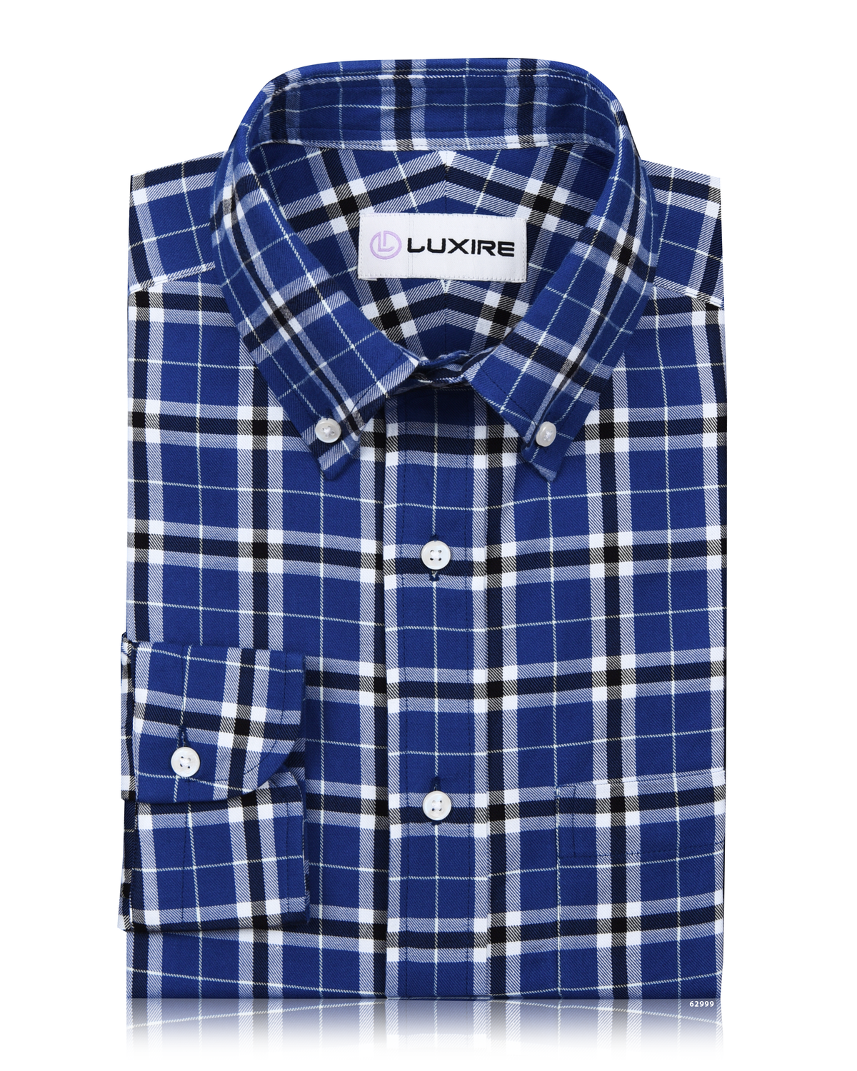 Blue Plaid Twill Checks - 1